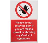 Por favor, no ingrese al gimnasio si se siente mal o muestra cualquier síntoma Covid-19.