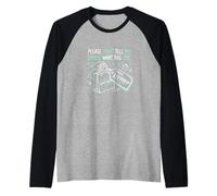 por Favor, no le digas a mi cónyuge cuánto Cuesta Esto Adicto a Las Compras Camiseta Manga Raglan