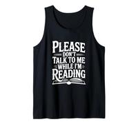 por Favor, no me hables Mientras Leo a los Amantes de los Libros Camiseta sin Mangas