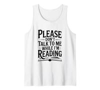 por Favor, no me hables Mientras Leo a los Amantes de los Libros Camiseta sin Mangas