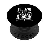 por Favor, no me hables Mientras Leo a los Amantes de los Libros PopSockets PopGrip Adhesivo