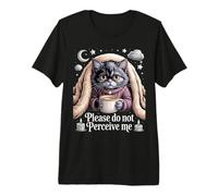 por Favor, no me percibes Gato introvertido Camiseta Premium