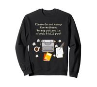 por Favor, no molestes al Escritor Novelista Autor Máquina de Escribir Sudadera