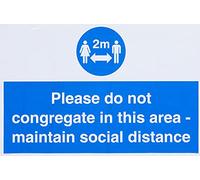 Por favor no se congreguen en esta área - mantener la distancia social