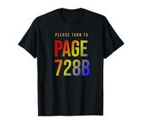 Por favor, pasa a la página 728B/Texto degradado de color Camiseta