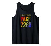 por Favor, Pasa a la página 728B/Texto Degradado de Color Camiseta sin Mangas
