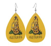 Por favor, pise sobre mí Pendientes de cuero, Decoración de ropa, Adecuado para fiestas de festivales, días festivos y vida cotidiana