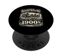 por Favor, sé Paciente Conmigo Im de la década de 1900 Gracioso 30s 40s 50 PopSockets PopGrip Adhesivo