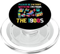 por Favor, sé Paciente Conmigo, Soy de la década de 1900 Vintage de 1900 PopSockets PopGrip para MagSafe