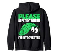 por Favor, sé Paciente Conmigo, Soy introvertido Divertido Sudadera con Capucha