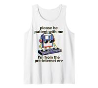 por Favor, Sea Paciente Disquete DJ Pre Internet Era Tech Camiseta sin Mangas