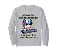 por Favor, Sea Paciente Disquete DJ Pre Internet Era Tech Manga Larga