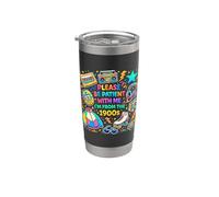 Por favor, ten paciencia conmigo, soy de la década de 1900 Funny Vintage Vaso térmico de acero inoxidable de doble pared