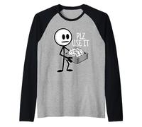 Por favor, úsalo Humor divertido Sarcástico Por favor, usa tu cerebro Camiseta Manga Raglan