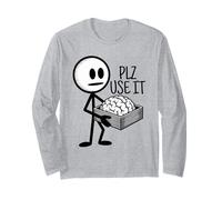 Por favor, úsalo Humor divertido Sarcástico Por favor, usa tu cerebro Manga Larga