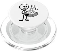 Por favor, úsalo Humor divertido Sarcástico Por favor, usa tu cerebro PopSockets PopGrip para MagSafe