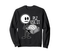 Por favor, úsalo Humor divertido Sarcástico Por favor, usa tu cerebro Sudadera