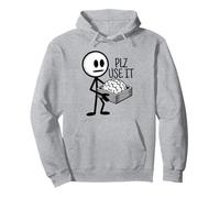 Por favor, úsalo Humor divertido Sarcástico Por favor, usa tu cerebro Sudadera con Capucha