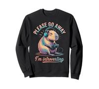 Por favor, vete Soy introvertido Capybara Gamer Sudadera