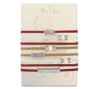 Por Lilla Hair Ties para mujeres Sin dao: la corbata de cabello de pulsera original - joyas hechas a mano con lujo elstico y empaado de oro y plat