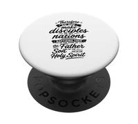 por lo Tanto, vayan y Hagan discípulos de Todas Las Naciones PopSockets PopGrip Adhesivo