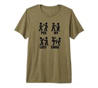 por MI ÚLTIMO Correo ELECTRÓNICO Divertidas Figuras de Palo de Lucha Meme Camiseta Premium