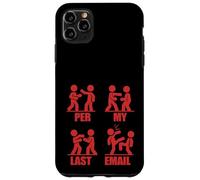 por MI ÚLTIMO Correo ELECTRÓNICO Divertidas Figuras de Palo de Lucha Meme Carcasa para iPhone 11 Pro MAX