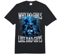 ¿por qué a Las Chicas Les Gustan los Chicos Malos Alpha Wolf Meme Brainrot Cringe Comfort Colors Adult Heavyweight T-Shirt