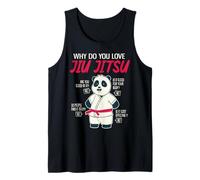 por qué amas el Divertido Panda BJJ brasileño Divertido Jiu Jitsu Camiseta sin Mangas