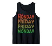 ¿por qué el Lunes está Tan lejos del Viernes y el Viernes Camiseta sin Mangas