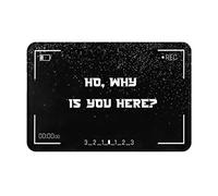 ¿por Qué Estás Aquí? Bienvenido Alfombra Baño Plegable Alfombrilla De Baño Absorbente Felpudos para Bañera Ducha Oficina 40X60Cm