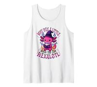 ¿por qué Hex a Little When You Can Hexalotl Funny Axolotl Witch Camiseta sin Mangas