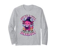 ¿por qué Hex a Little When You Can Hexalotl Funny Axolotl Witch Manga Larga