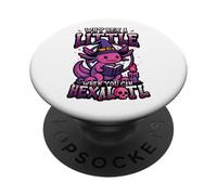 ¿por qué Hex a Little When You Can Hexalotl Funny Axolotl Witch PopSockets PopGrip Adhesivo
