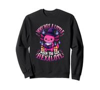 ¿por qué Hex a Little When You Can Hexalotl Funny Axolotl Witch Sudadera
