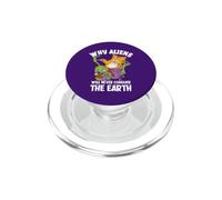 por qué los Extraterrestres Nunca conquistarán el Mundo Gato Divertido Halloween PopSockets PopGrip para MagSafe