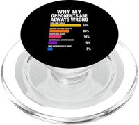 por qué mis oponentes Siempre están equivocados Pickleball PopSockets PopGrip para MagSafe