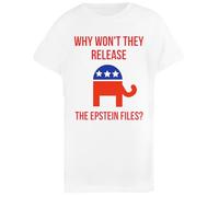 ¿por Qué No Publican Los Archivos De Epstein Camiseta Infantil Básica Algodón Blanca Basic Cotton White Children's T-Shirt