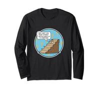 ¿por qué no Puedes Confiar en Las escaleras hasta Divertido Juego de Palabras papá Broma Humor Manga Larga