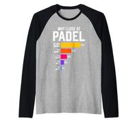 por qué pierdo en el pádel Excusas Divertidas para Hombres y Mujeres Camiseta Manga Raglan