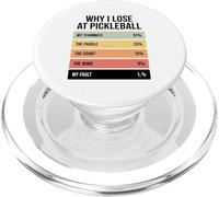 por Qué Pierdo En El Pickleball Deporte Aficionado Pádel PopSockets PopGrip para MagSafe