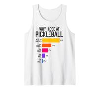 por qué pierdo en Pickleball Humor Funny Pickleballers Camiseta sin Mangas