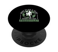 por qué planificar una jugada Cuando Puedes Jugar al Estilo Libre Divertidos Jugadores de fútbol Sala PopSockets PopGrip Adhesivo