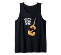 por qué se burlan de mí, Divertido Juego de Palabras con Guitarra Camiseta sin Mangas
