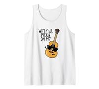 por qué se burlan de mí, Divertido Juego de Palabras con Guitarra Camiseta sin Mangas