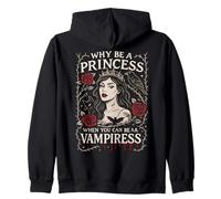 por qué ser una Princesa Cuando Puedes ser un Arte gótico Vampiro Sudadera con Capucha