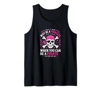 ¿por qué ser una Princesa Cuando Puedes ser un Disfraz de niña Pirata? Camiseta sin Mangas
