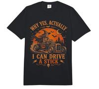 por qué sí en Realidad Puedo Conducir un Palo de Halloween Bruja Conducir Comfort Colors Adult Heavyweight T-Shirt