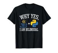 ¿Por qué sí soy bilingüe para Python y Java Programador Camiseta