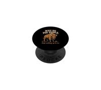 ¿por qué ustedes siguen Caminando hacia mí Bisonte Senderismo Naturaleza PopSockets PopGrip Adhesivo